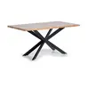 Image de Giner y colomer Table à manger bois acacia et métal - Brun