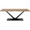 Image de Table À Manger En Bois D'acacia Et Métal