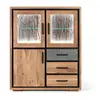 Image de Buffet Fabriqué À La Main En Bois D'acacia 110cm