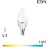 Image de Edm ampoule LED bougie E14 7W - Blanc du jour 6400K
