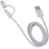 Image de Muvit Câble 2 en 1 Lightning & Micro-USB 1 m - Blanc