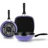 Image de Ensemble Poêle, Wok et Grill Induction 24-28cm, Revêtement Antiadhésif sans PFOA Very Peri