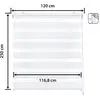 Image de Easydeco Store enrouleur nuit et jour double tissu - Blanc