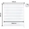 Image de Easydeco Store enrouleur tamisant et occultant - 150 x 250 cm - Blanc