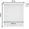Image de Store enrouleur occultant blanc 90 x 190 cm