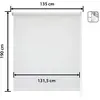 Image de Store enrouleur occultant blanc 135 x 190 cm