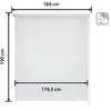Image de Store enrouleur occultant blanc 180 x 190 cm