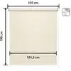 Image de Store enrouleur occultant beige 105 x 190 cm