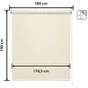 Image de Store enrouleur occultant beige 180 x 190 cm