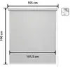 Image de Store enrouleur occultant gris 105 x 190 cm