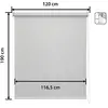 Image de Store enrouleur occultant gris 120 x 190 cm