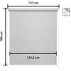 Image de Easydeco Store enrouleur occultant - 135 x 190 cm