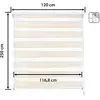 Image de Store enrouleur lin 120 x 250 cm