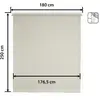 Image de Store enrouleur translucide écru 180 x 250 cm