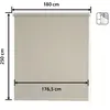 Image de Store enrouleur translucide beige 180 x 250 cm
