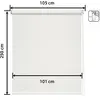 Image de Store enrouleur blanc 105 x 250 cm