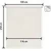 Image de Store enrouleur blanc 180 x 250 cm