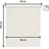 Image de Store enrouleur beige 90 x 250 cm