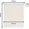 Image de Store enrouleur beige 105 x 250 cm
