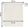 Image de Store enrouleur beige 135 x 250 cm