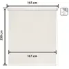 Image de Store enrouleur beige 165 x 250 cm