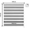 Image de Store enrouleur gris 160 x 175 cm