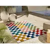 Image de ATTICGO Tapis extérieur damier à relief MILA multicolore 80x150 cm