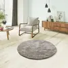 Image de Atticgo Roma liso - 120 cm rond - Taupe