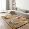 Image de ATTICGO Tapis abstrait LIBET beige/terracotta/vert 140x200 cm
