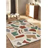 Image de Atticgo Beruti 12926 - 160x230 cm - Beige/Vert