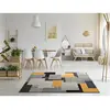 Image de Atticgo LEO 12158 - 140x200 cm - Gris noir moutarde