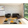 Image de Atticgo LEO 12155 - 80x150 cm - Gris noir moutarde