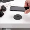 Image de Airtop 2 Chargeur sans fil encastrable Ø60 mm Qi 10W + USB-A 10W noir mat
