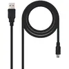 Image de Nanocable câble USB 2.0 A vers mini USB - Noir