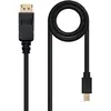 Image de Nanocable Câble Mini DisplayPort vers DisplayPort - 2 m - Noir