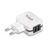 Image de Tooq Chargeur Mural USB x 2 17W - Blanc