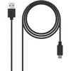 Image de NANOCABLE Câble USB-C 2.0 vers USB-A - 0.5m Noir
