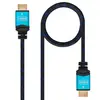 Image de TooQ Câble HDMI V2.0 Noir/Bleu