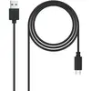 Image de Nanocable Câble USB 2.0 USB-A vers USB-C - 3 m - Noir