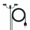 Image de Nanocable Câble USB multifonction - 1 m - Noir