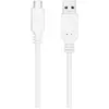 Image de Nanocable Câble USB-C vers USB-A - 1 m - Blanc