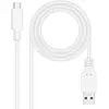 Image de Nanocable Câble USB-C vers USB - 3 m - Blanc