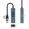 Image de Nanocable Hub USB 3.0 - 3 ports - Gris