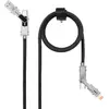 Image de Nanocable Câble USB-A/USB-C vers USB-C/Lightning - 1 m - Noir et gris