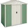 Image de Abri de Jardin Métal 2,43m2 Nybro   Porte coulissante double - Grilles de ventilation