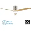 Image de Ventilateur plafond Aguilon DC 20 W nickel hetre 132 cm