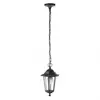 Image de Suspension extérieure Auriga noire 1 E27 IP44 H 42 à 92 cm