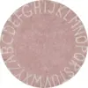 Image de Tapis rond lavable rose 150 cm ABC - Lorena Canals