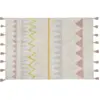 Image de Tapis en coton nude vintage 200x140 cm Azteca Natural - Lorena Canals