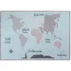 Image de Tapis en coton bleu 140x200 cm Vintage Map - Lorena Canals